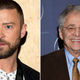 Photo credits: Left: Justin Timberlake (Pascal Le Segretain/Getty Images), Right: Chuck Barris (Stephen Shugerman/Getty Images for HRTS)